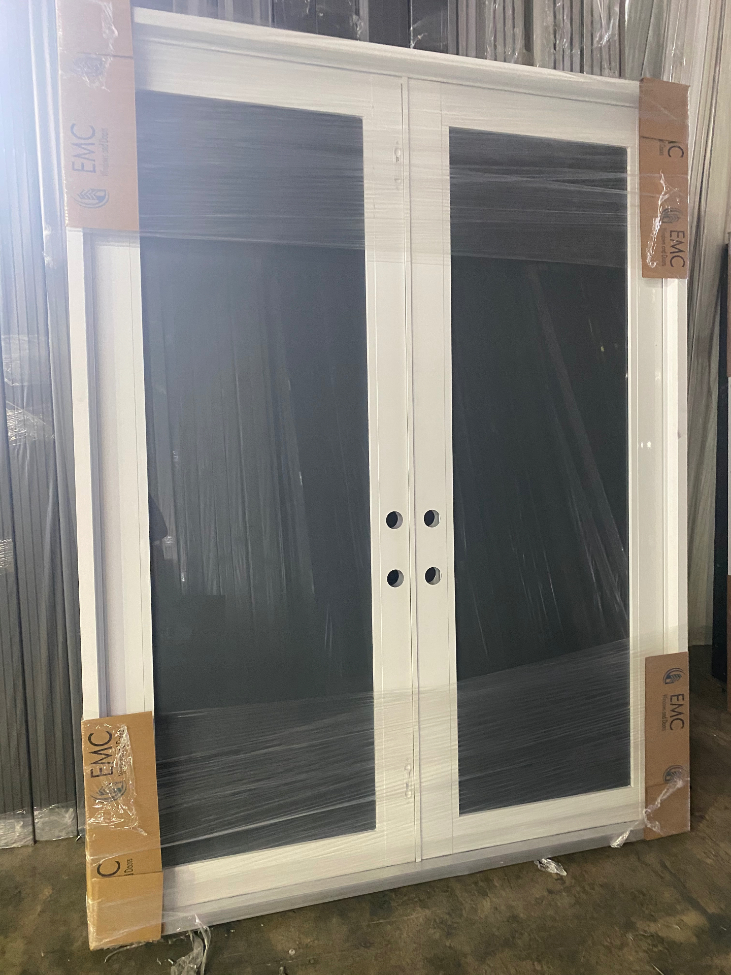 Puerta doble de impacto con cristal 7/16" certificada NOA Florida - Sanchez Impact 4